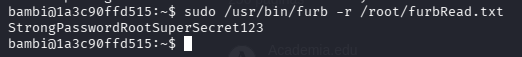 Password de root en furbRead