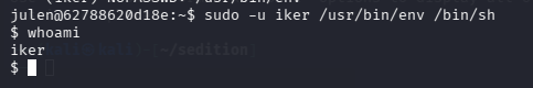 Shell como iker con env