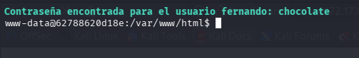 Password de fernando encontrada