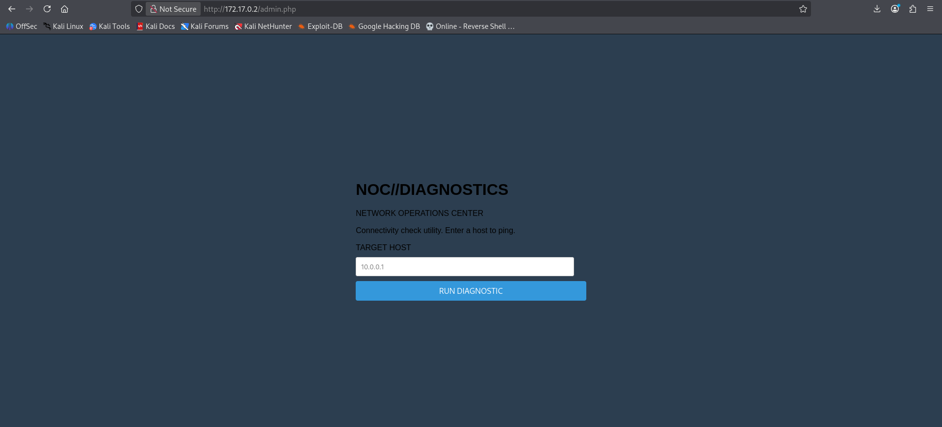 Panel NOC diagnostics