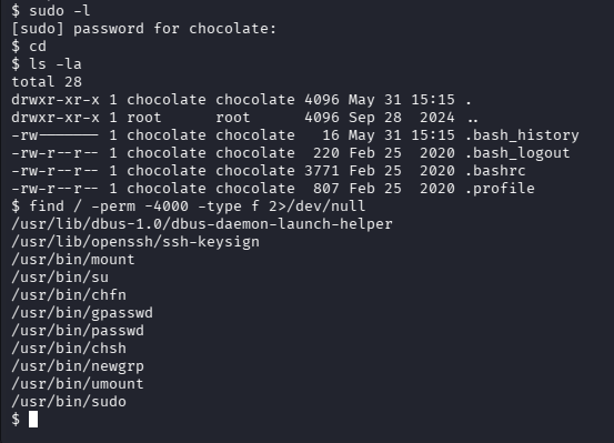Enumeracion como chocolate