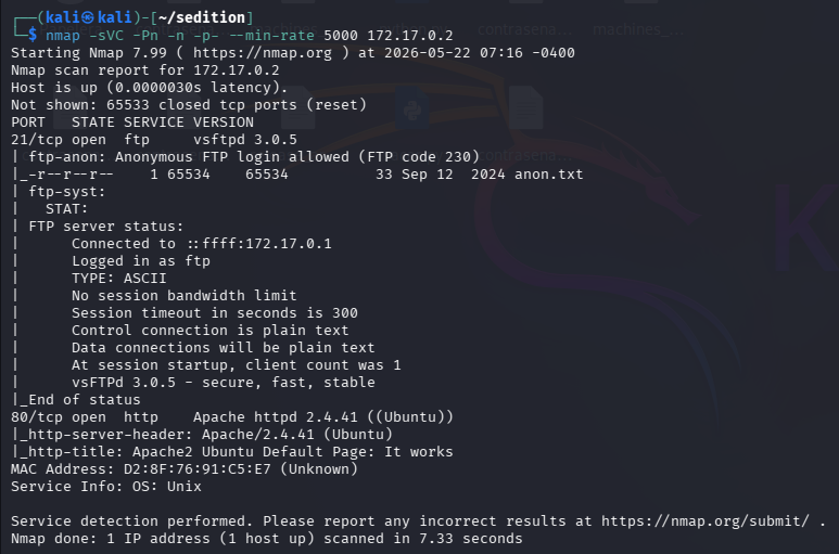 Escaneo Nmap