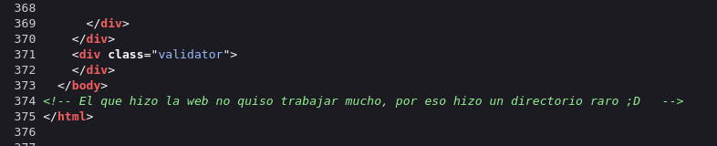 Comentario en el codigo fuente