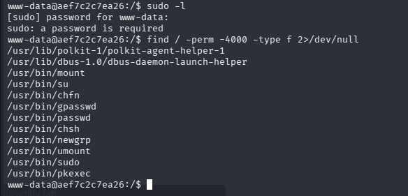 Enumeracion local como www-data